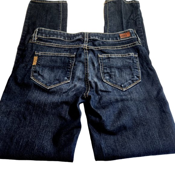 Paige Denim Co Jeans Skyline Skinny Style Low Rise Womens Size 26 Blue Dark Wash - Picture 8 of 9